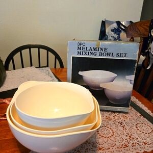 Set 3 Melamine Nesting Mixing Bowls